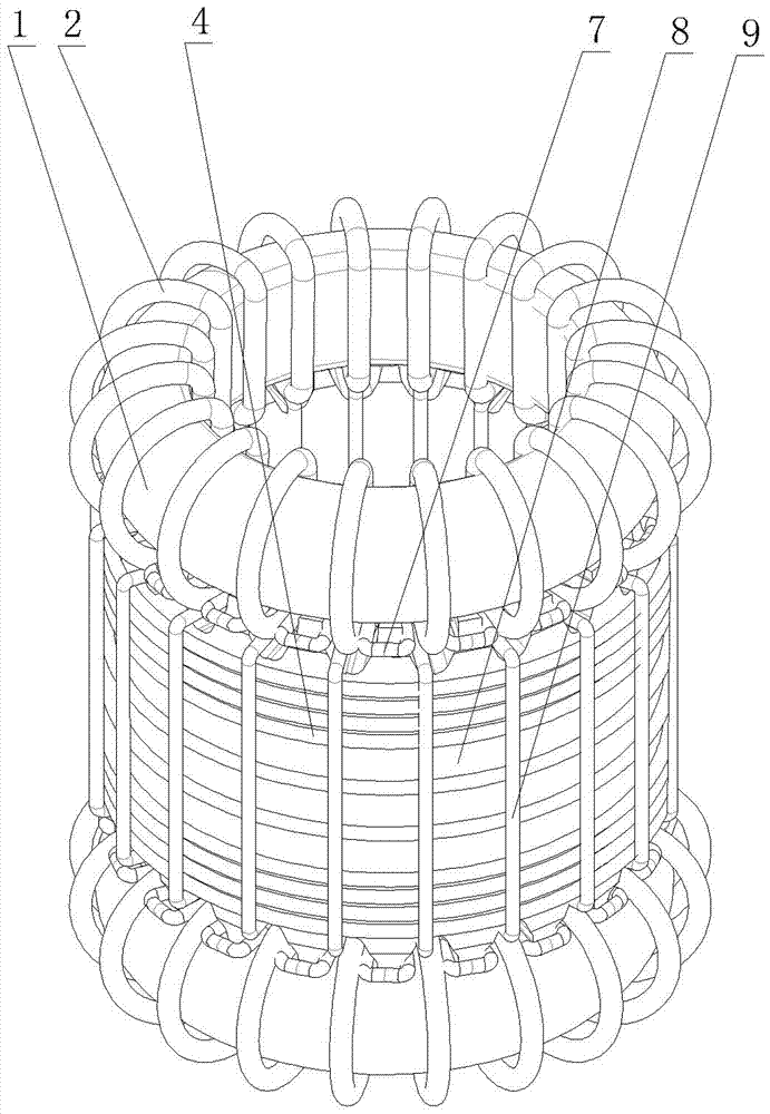 Controllable nuclear fusion device of dumbbell-shaped structure