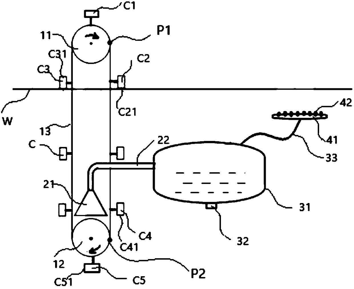 Pressurized air underwater supply equipment and aerating system using same