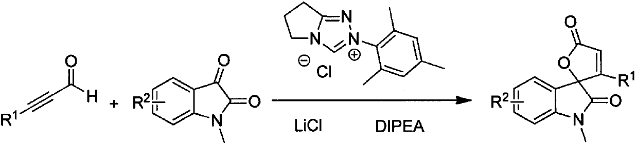 Synthesis method for spirally-epoxidized indole butenolide compound