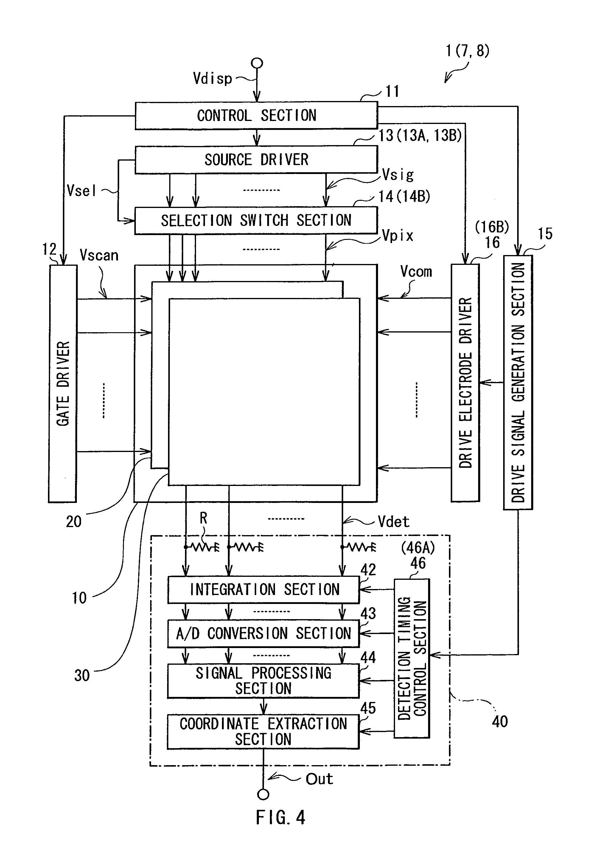 Display unit with touch detection function and electronic unit