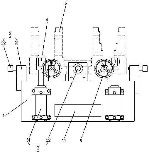 PC beam bearing machining clamping device and clamping method