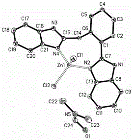 A kind of benzimidazole zinc complex and preparation method thereof