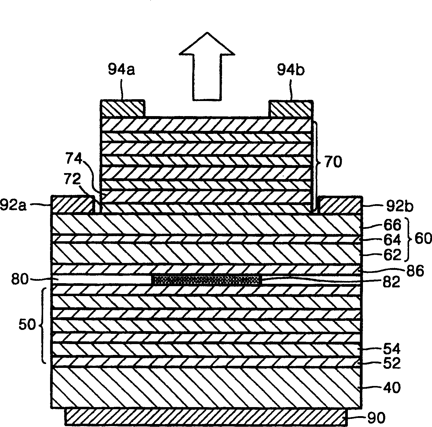 Wave length adjustable vertical cavity surface emitting laser diode