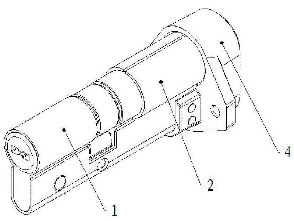A lock cylinder anti-riot protection device