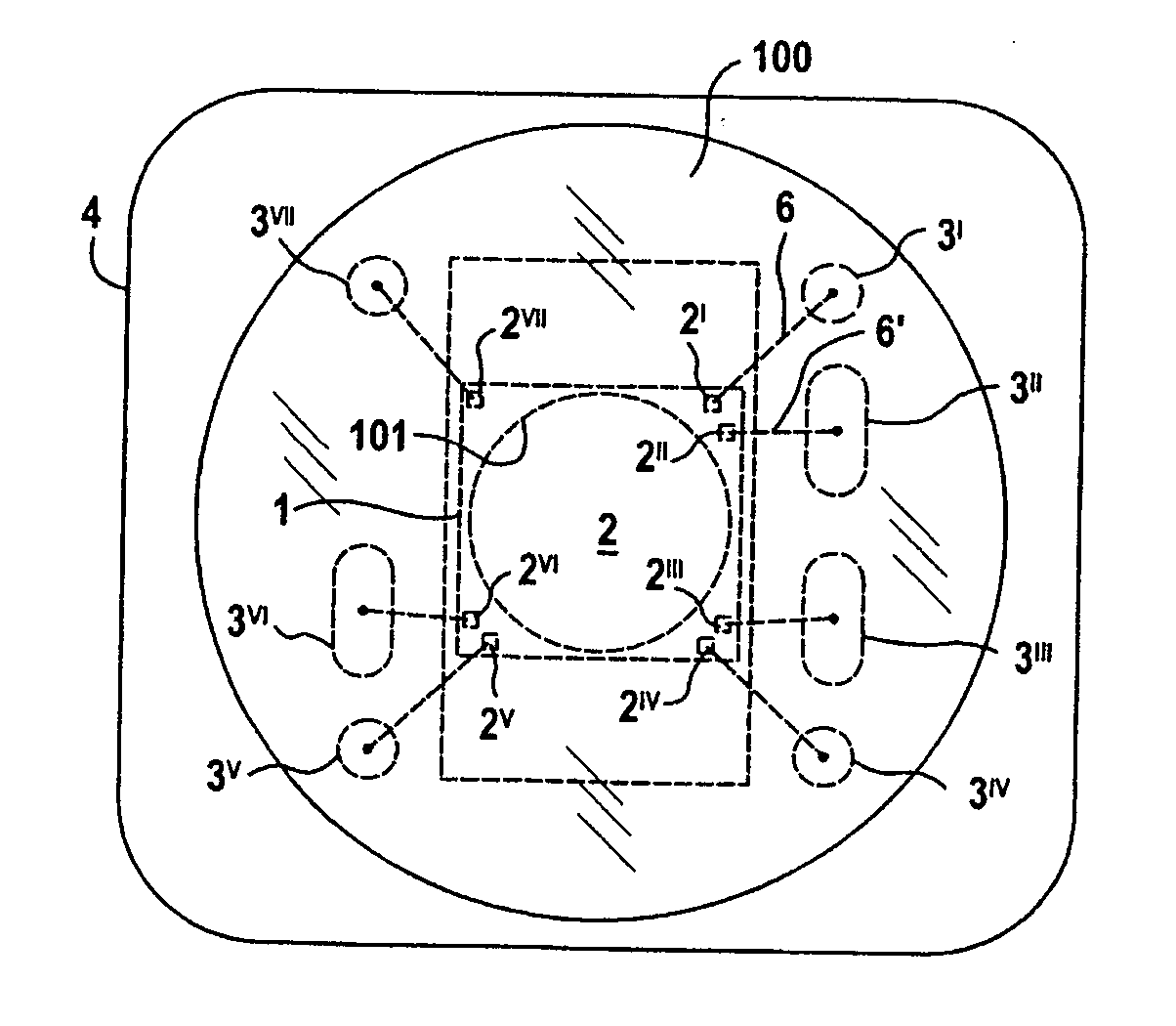 Module for an analysis device, applicator as an exchange part of the analysis device and analysis device associated therewith