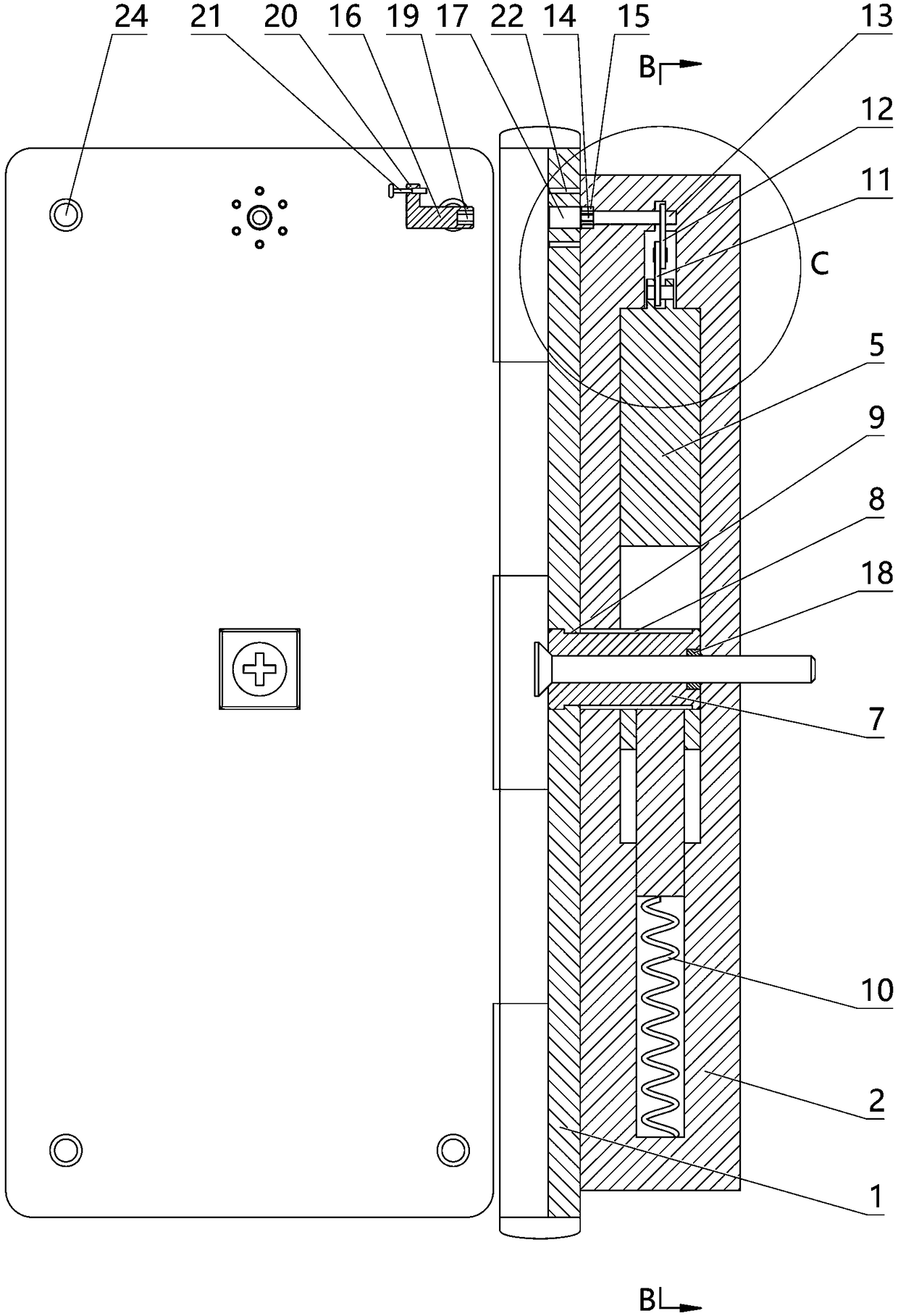 Anti-disassembly hinge and hinge disassembly prevention method