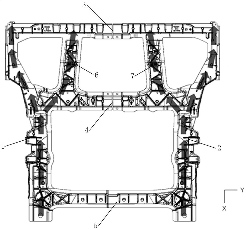 Automobile and rear floor framework assembly thereof