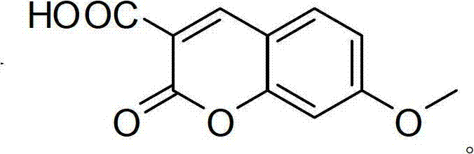 7-methoxycoumarin-3-carboxylic acid compound and preparation method thereof