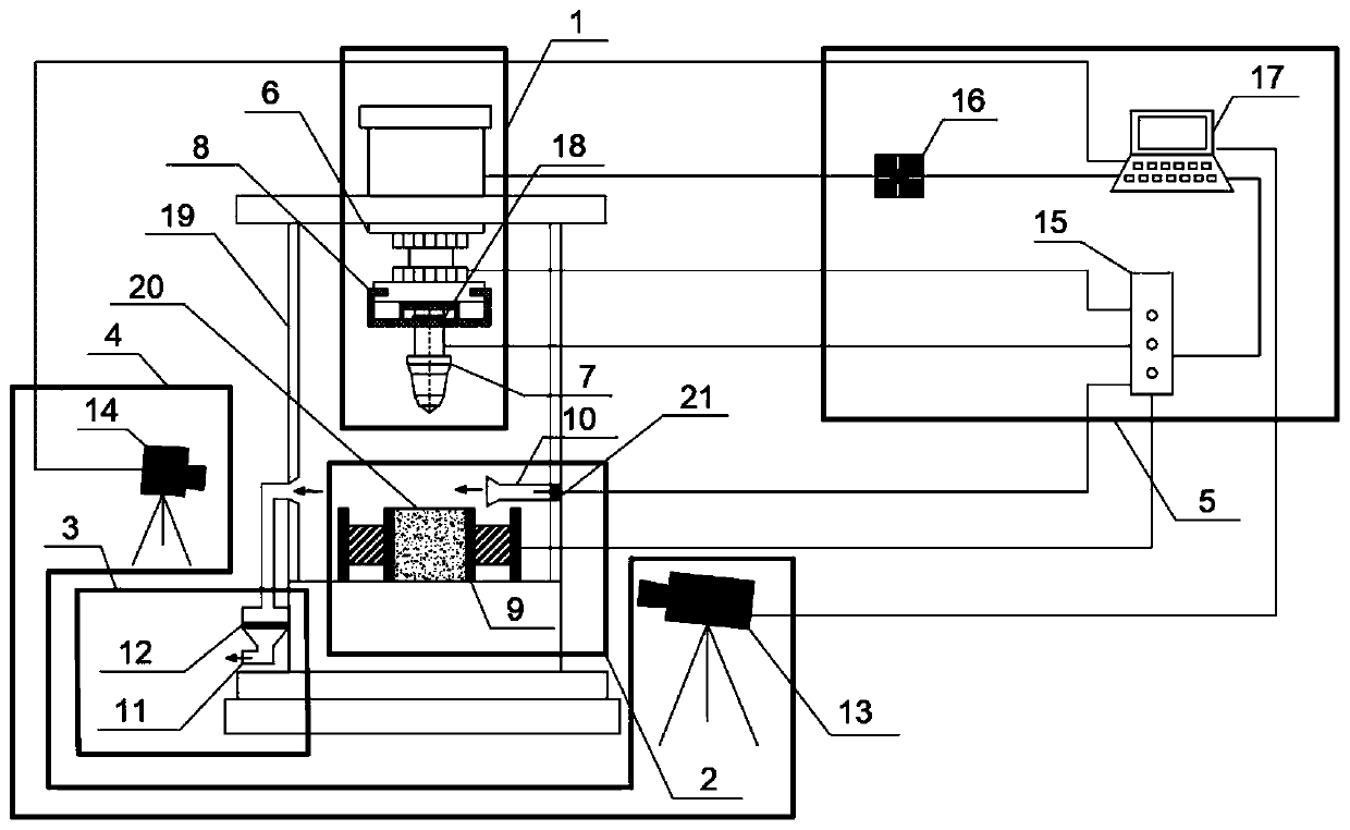 Coal rock cutting dust generation experiment system and method