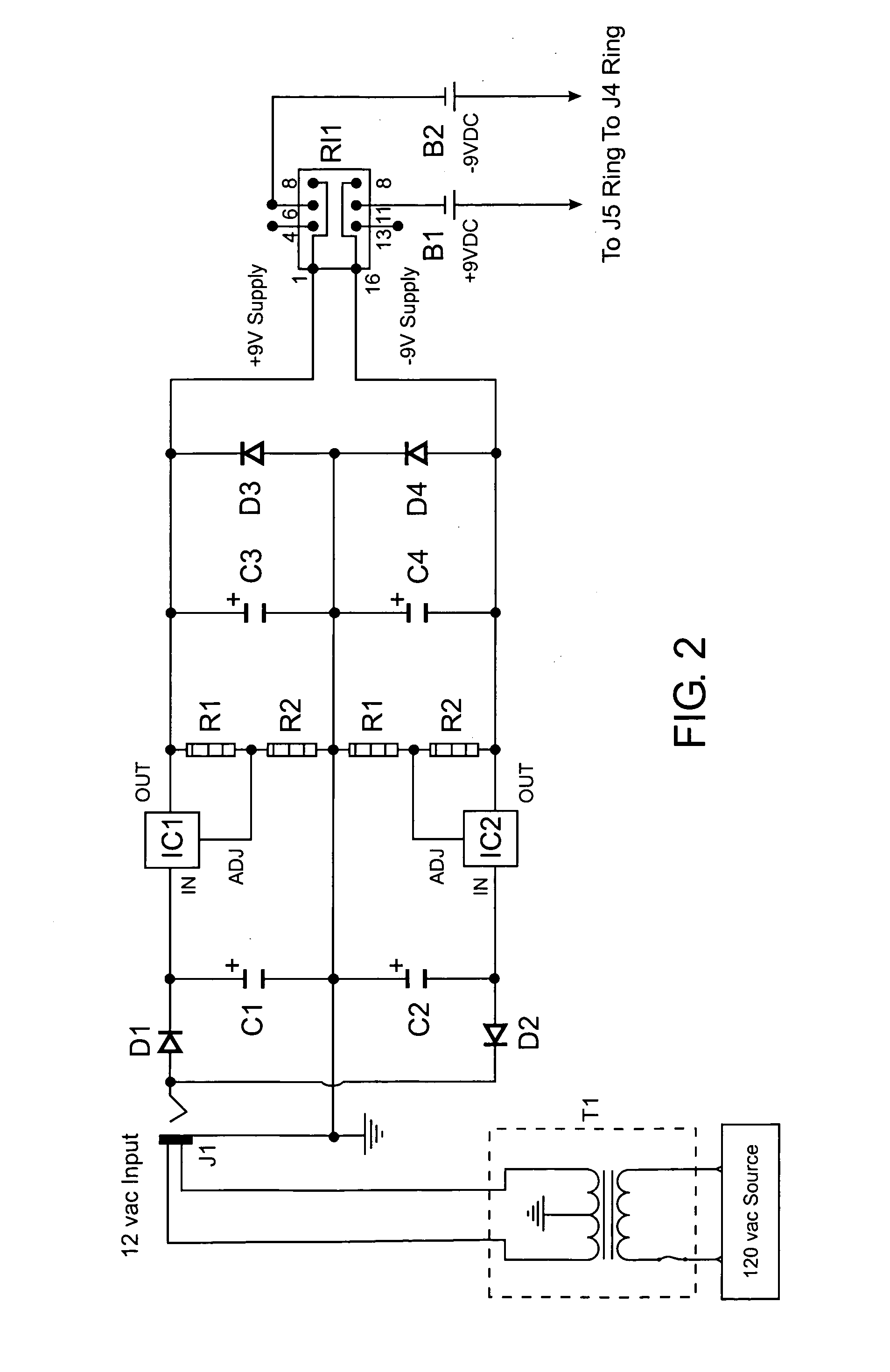 Electronic circuit with reverberation effect and improved output controllability