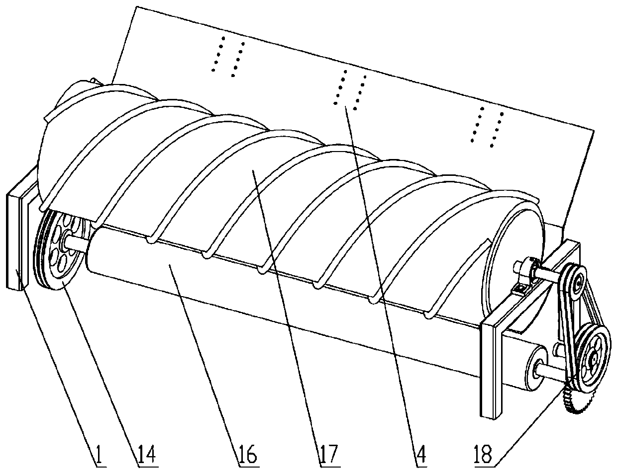 Film-soil suspension separation mechanism