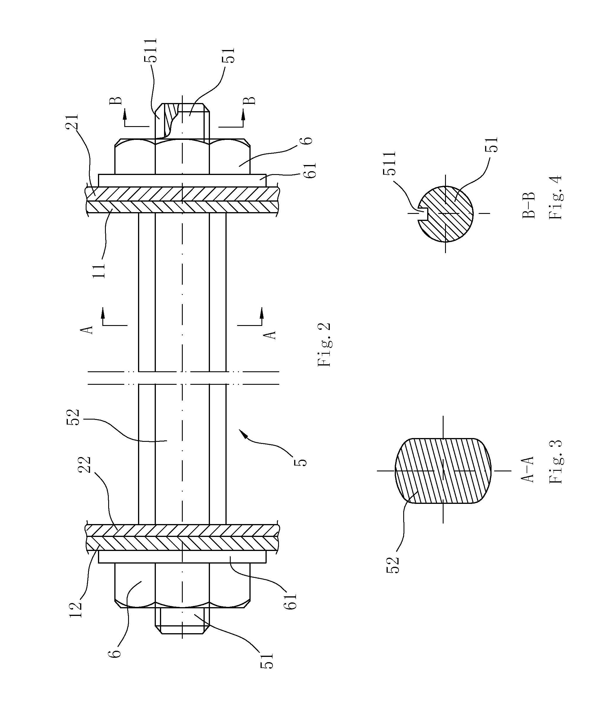 Unconventional bolt and a fastening device using the unconventional bolt thereof