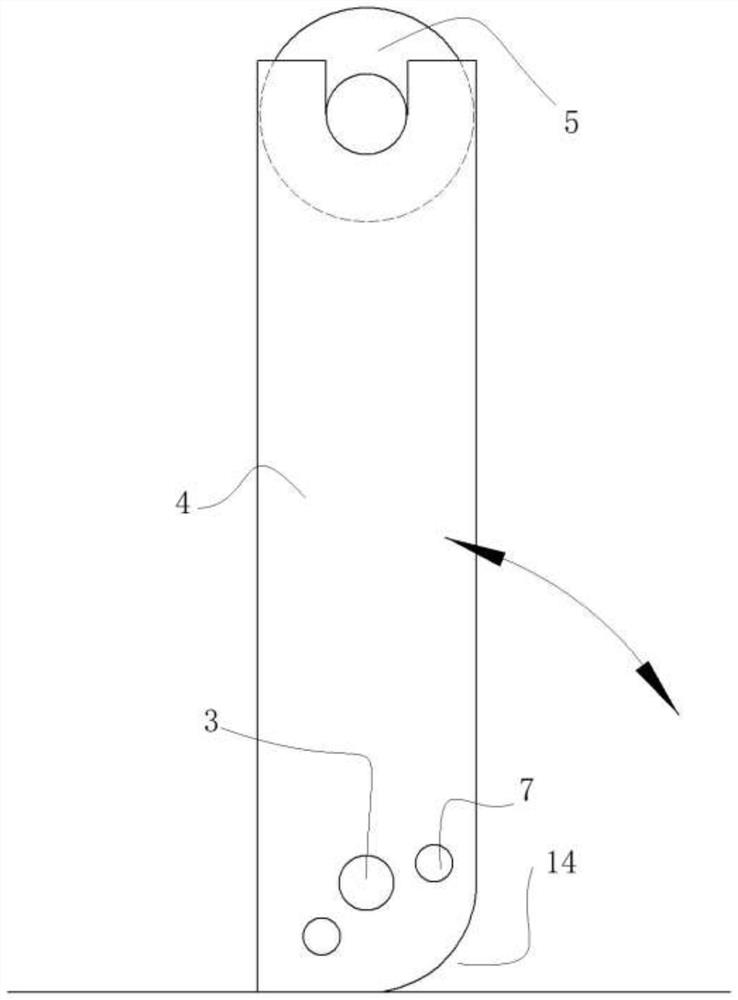 Split rotary type belt carrier roller bracket