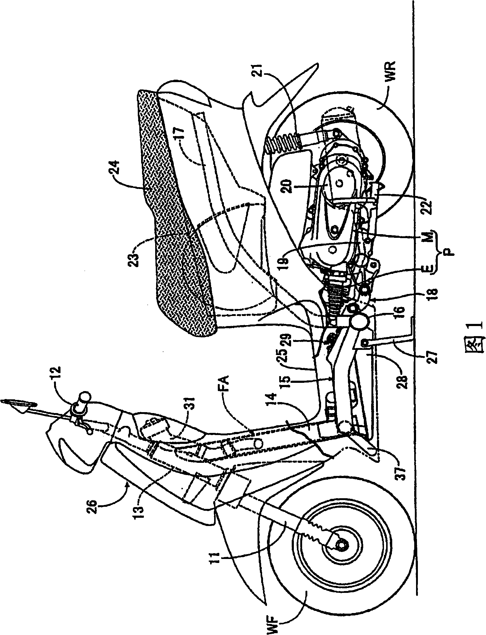 Fuel supply structure for small-type vehicle
