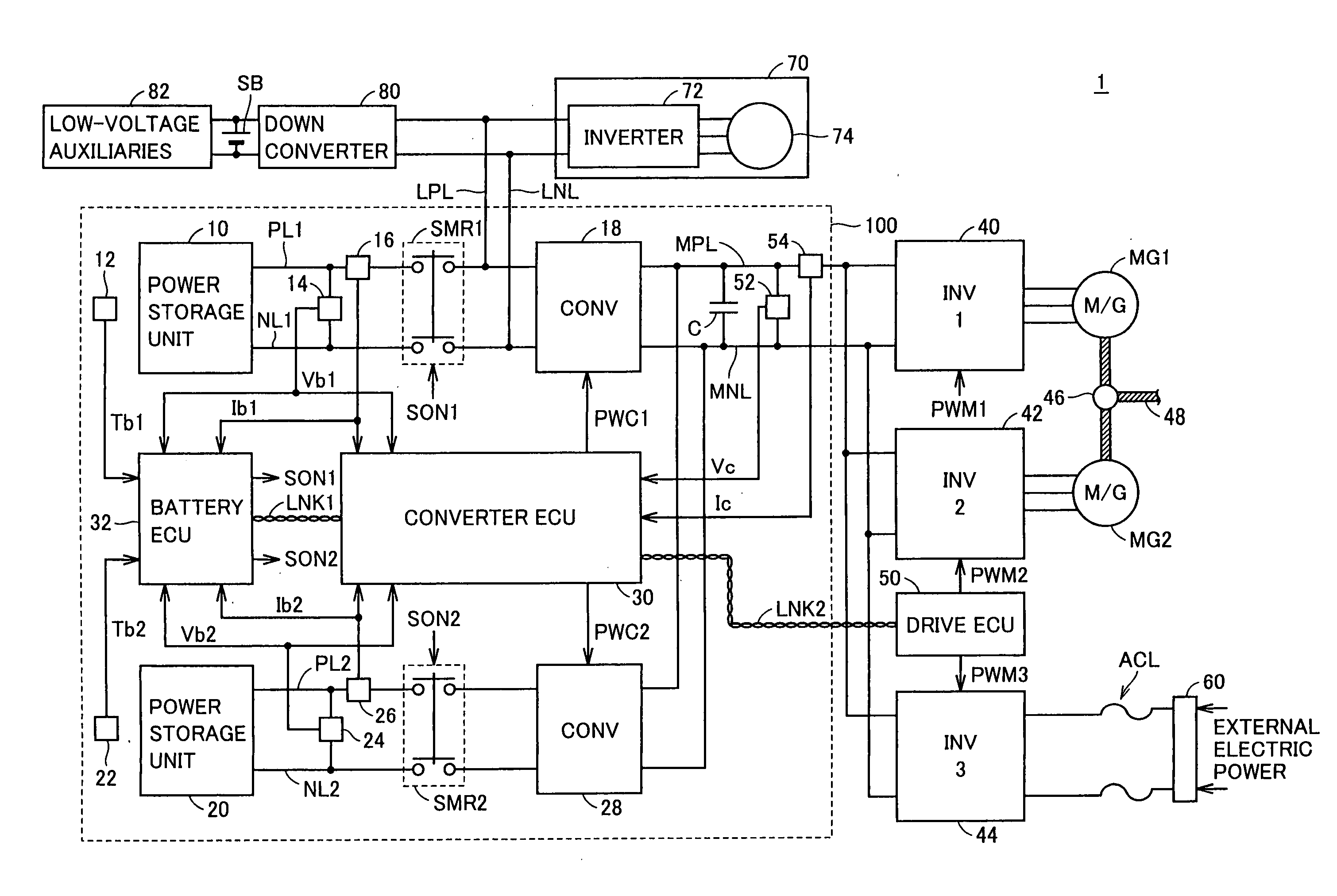 Power supply system and vehicle including the same, and method of controlling the same