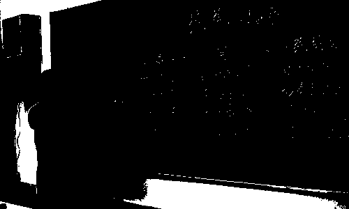 Handwriting blackboard writing recognition method