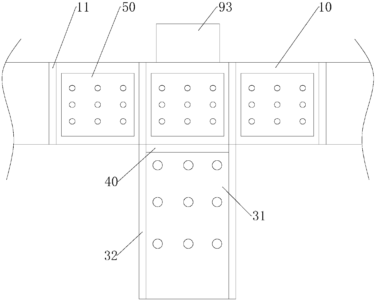 Quantitative feeding device for live pigs