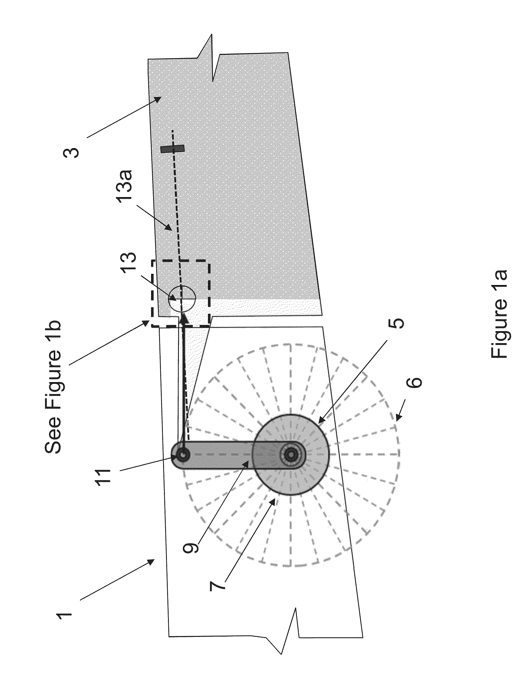 Arrangement for effecting movement of a wing tip device between a flight configuration and a ground configuration