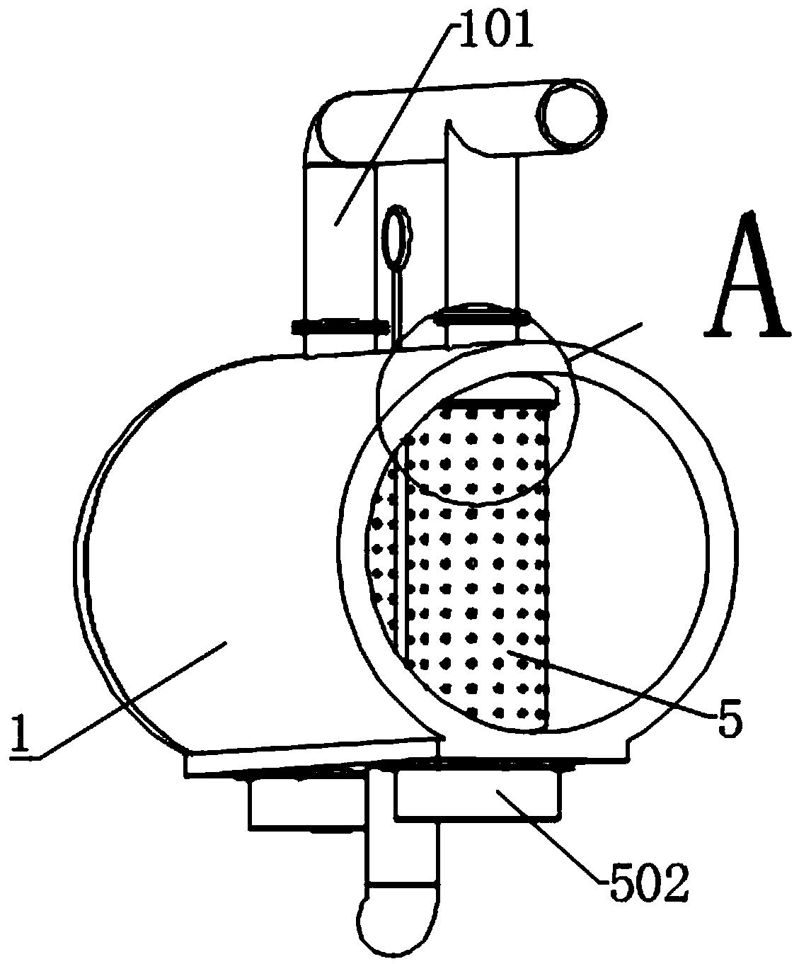 Automatic water supply device of small steam boiler