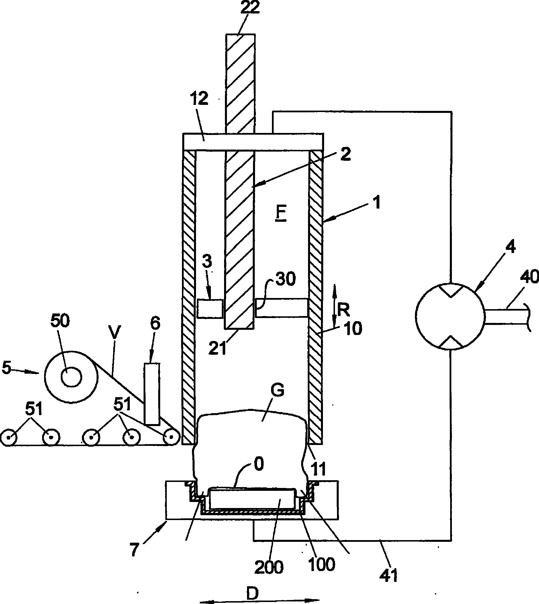 Method for pressing inflatable air chamber of automobile and apparatus thereof