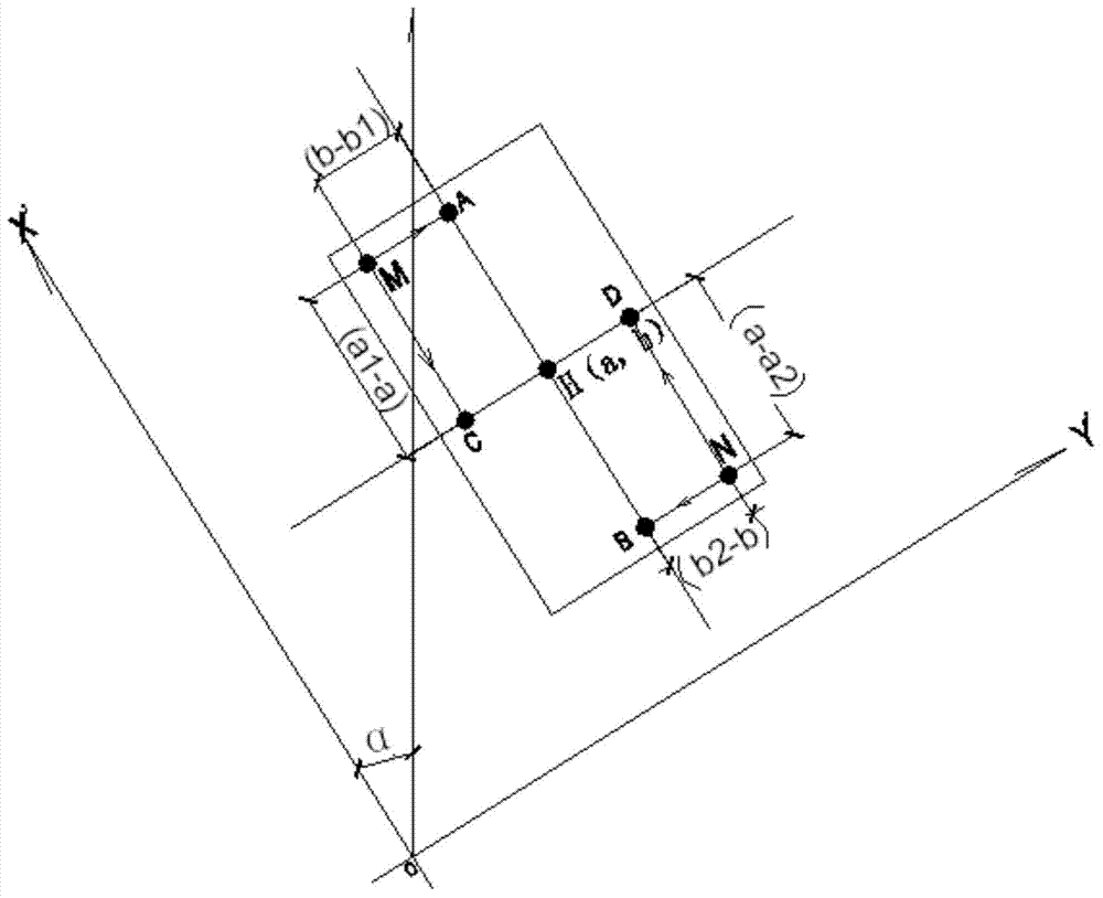 Construction coordinate system base axis determining method based on architecture coordinate system
