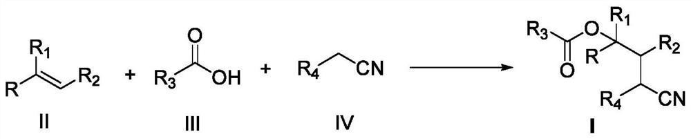 A kind of preparation method of gamma-carboxylated alkyl nitrile compound