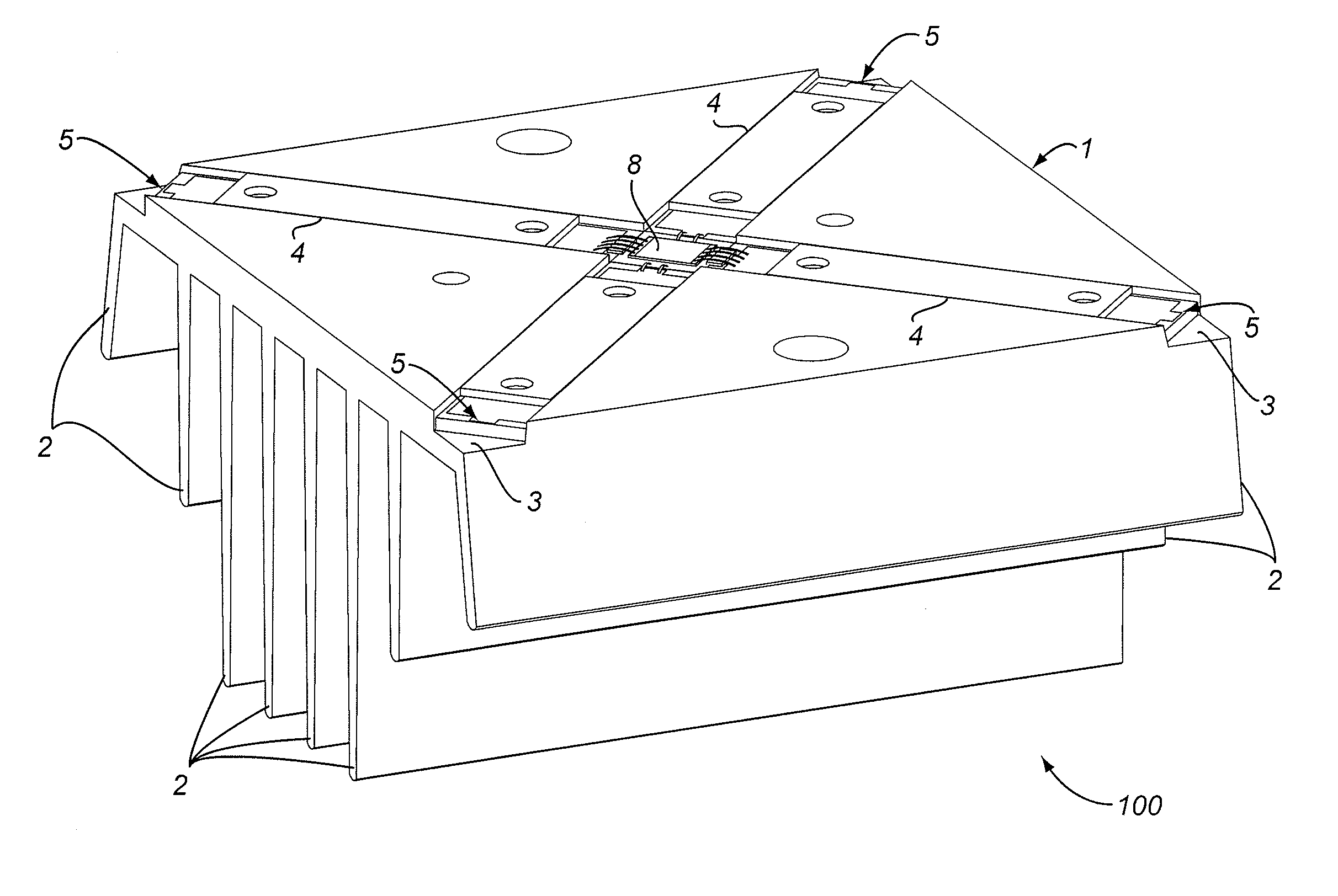 Integrated semiconductor solar cell package