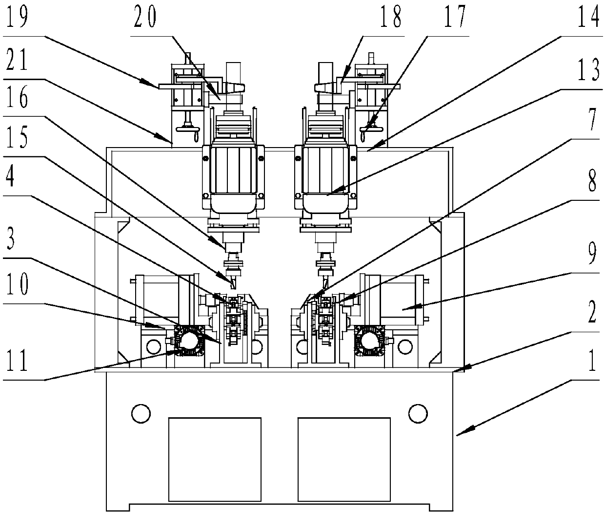 Special milling machine for square riser