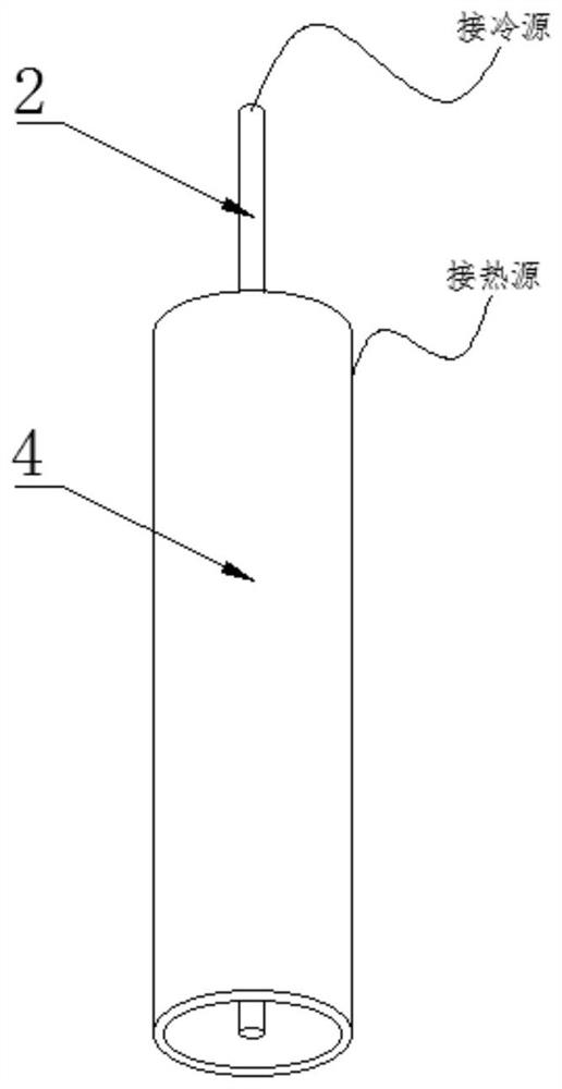 Method and device for growing cadmium zinc telluride single crystal