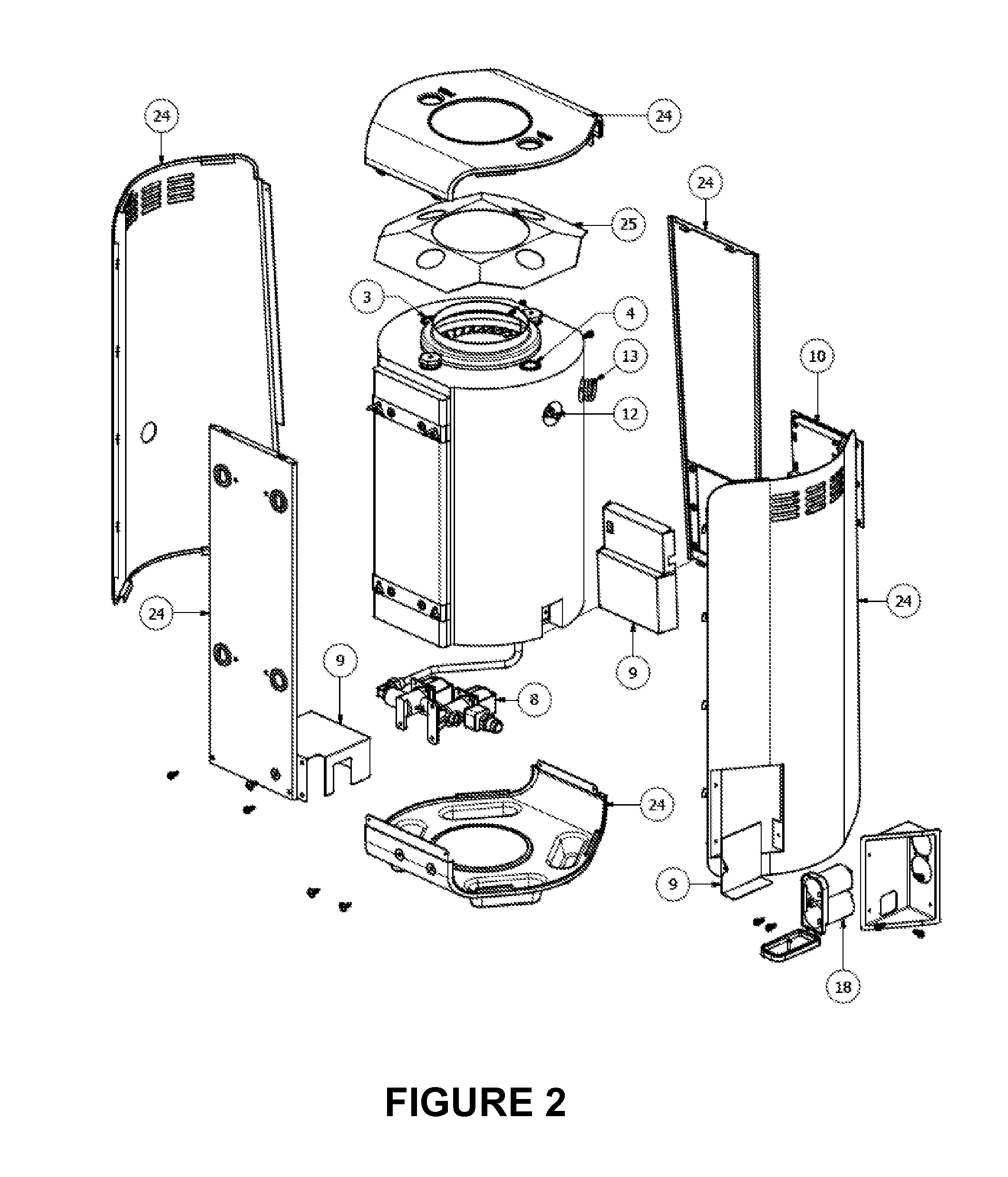 Electronically-Controlled Tankless Water Heater with Pilotless Ignition