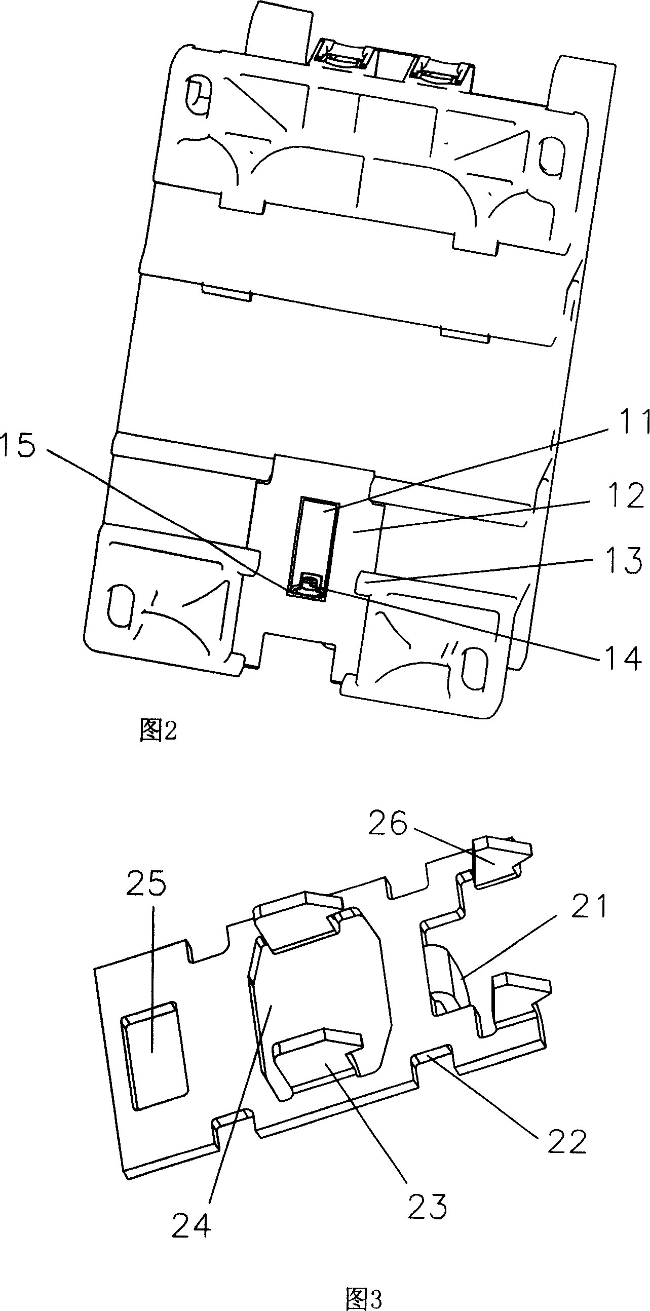 An installation device of the contactor
