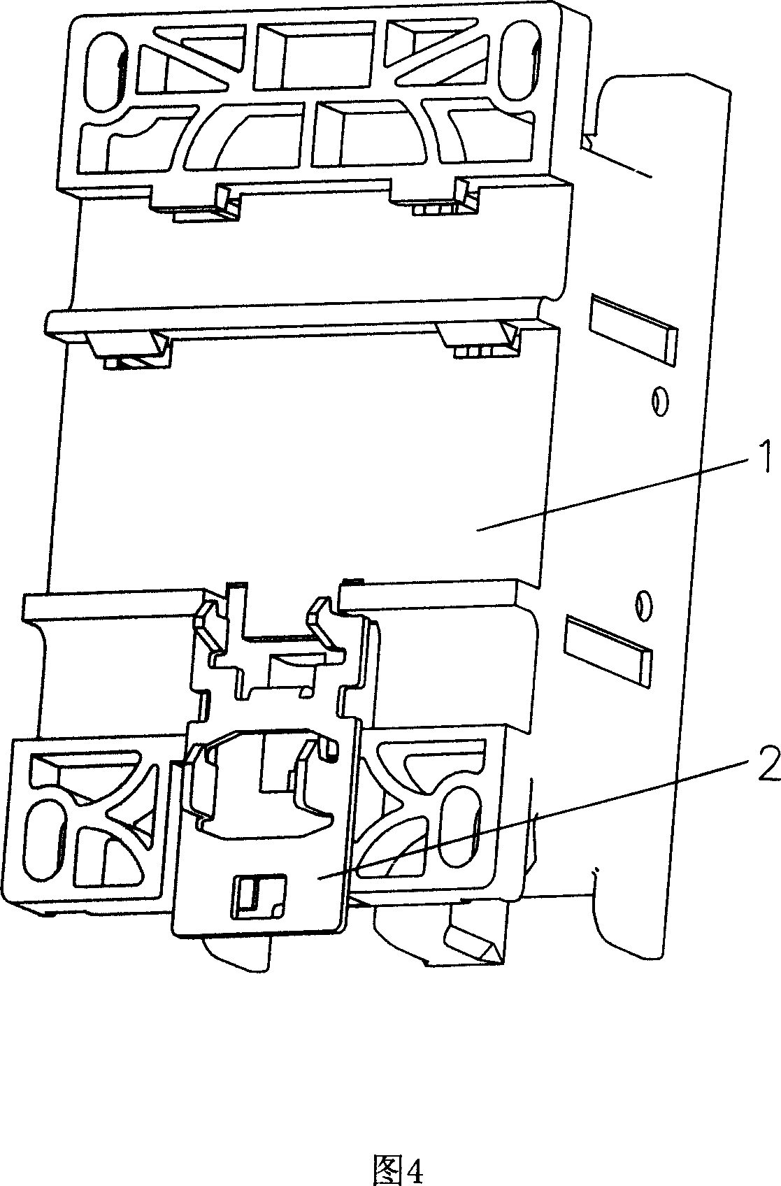 An installation device of the contactor