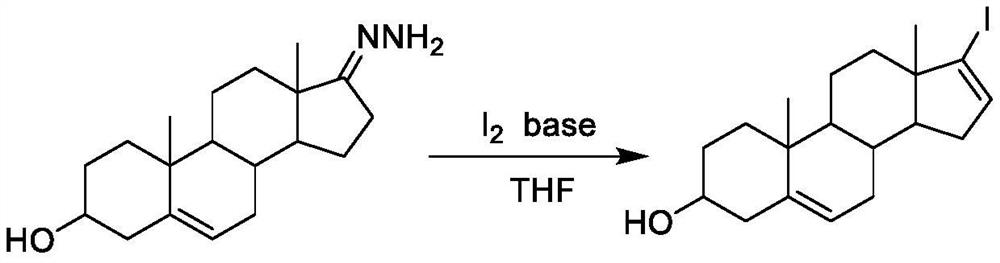 A kind of preparation method of 17-iodo-androst-5,16-dien-3β-ol