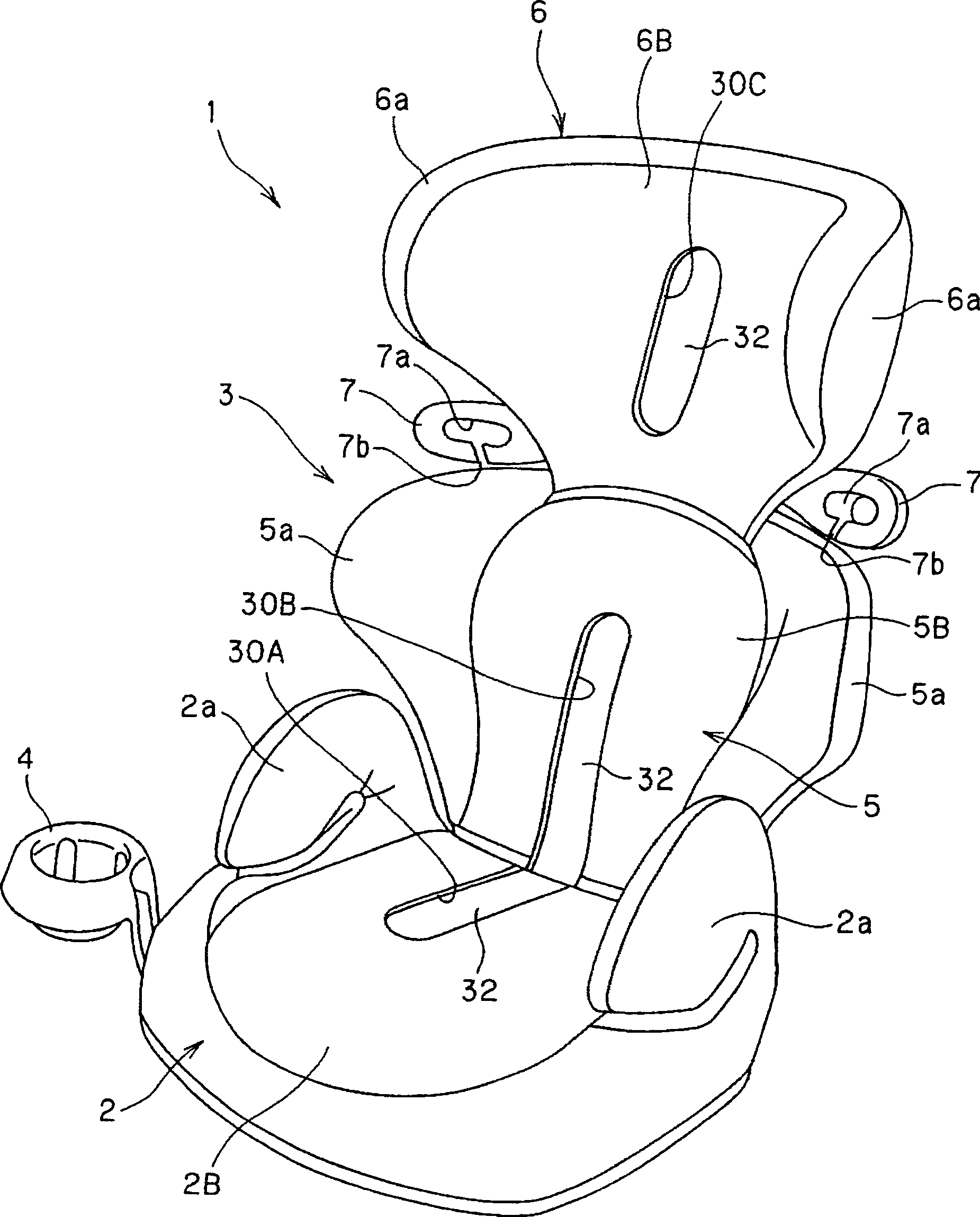 Child seat, ventilation portion structure of article and cover of article comprising the ventilation portion structure, and article for child