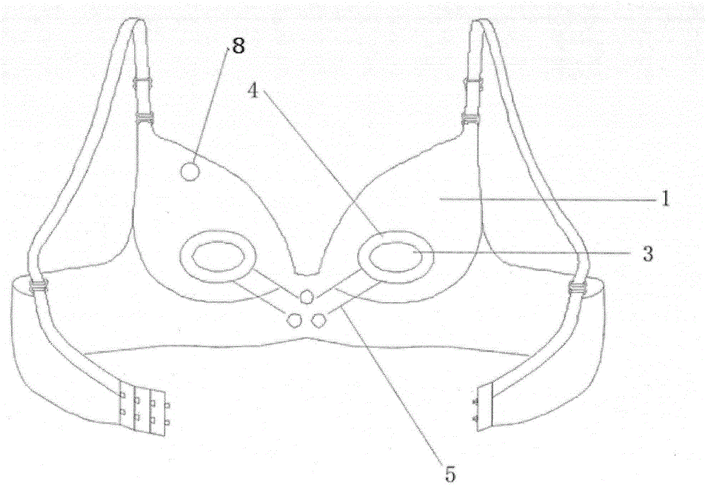 Intelligent bra with massaging function and heart rate monitoring function