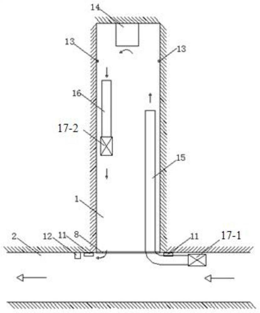 Intelligent dust control and suppression system for metal mine excavation roadway circulating ventilation