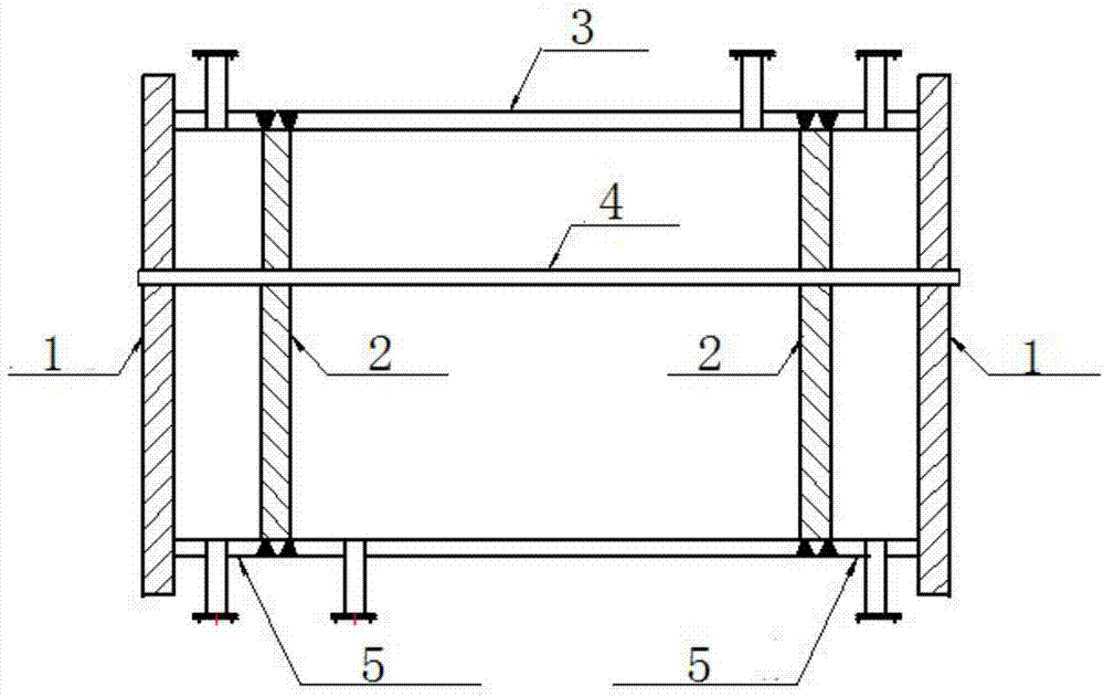 Manufacturing process of a large-sized nickel alloy double-tube sheet heat exchanger