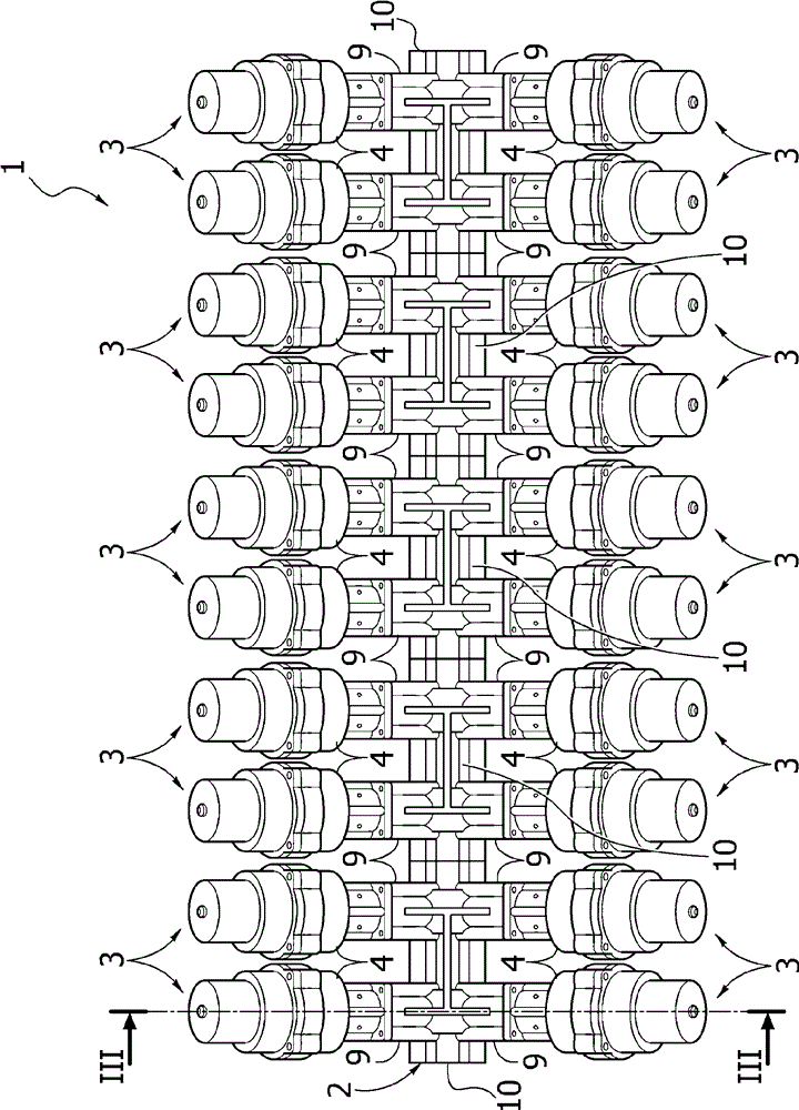 Valve assemblies for devices for metering liquid products