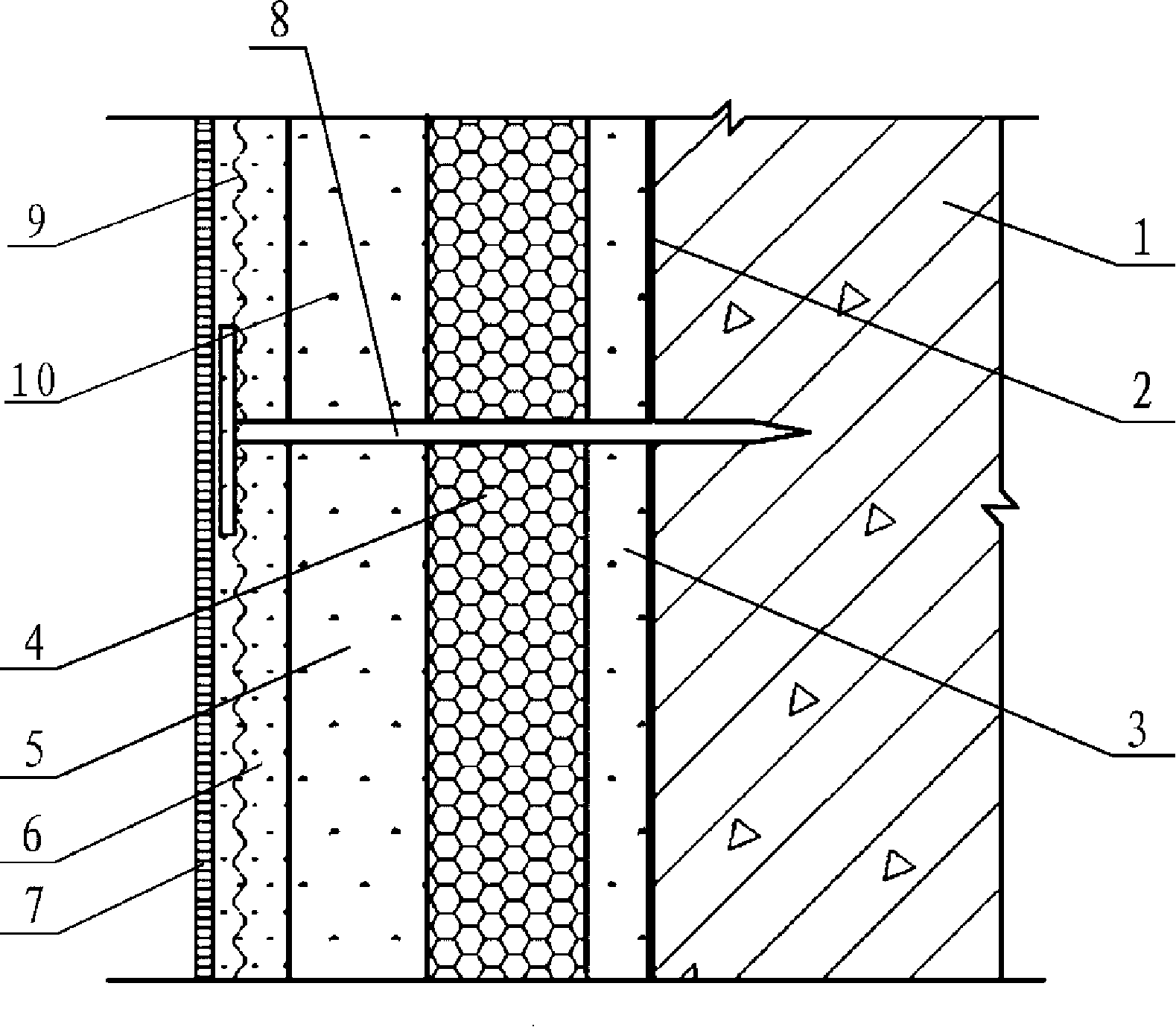 Phase-change thermal energy storage three-in-one exterior wall outer insulation system and construction method thereof