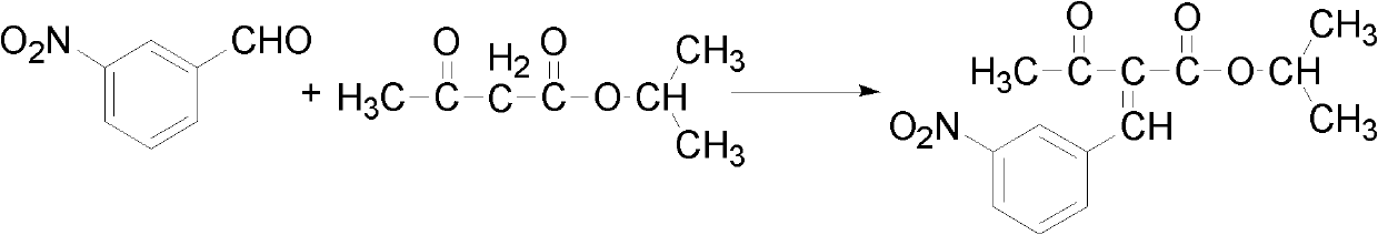 Preparation method of isopropyl 2-(3-nitrophenylmethylene)acetacetate