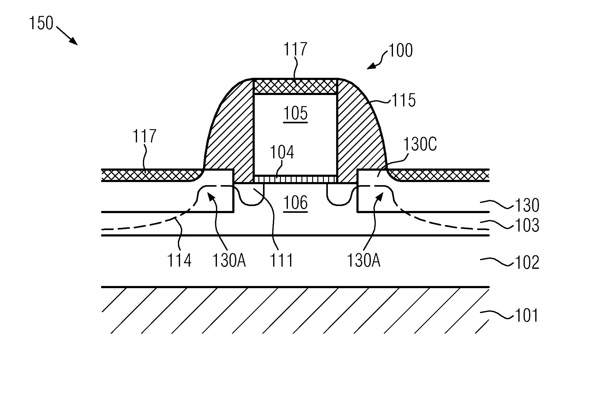 Technique for providing stress sources in MOS transistors in close proximity to a channel region