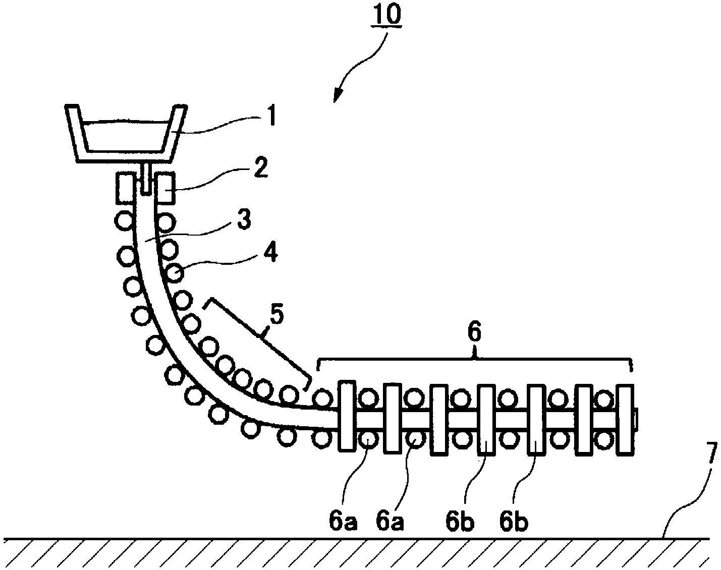 Method for continuous casting of steel, and method for manufacturing bar steel