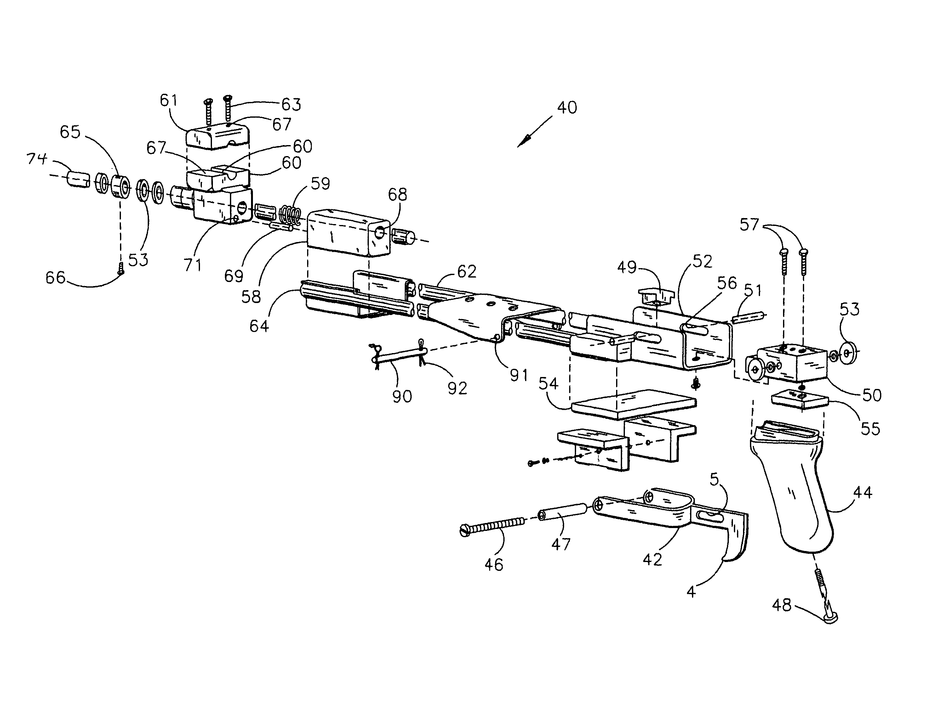Method and device for increasing the rate of the firing cycle of a semi-automatic firearm