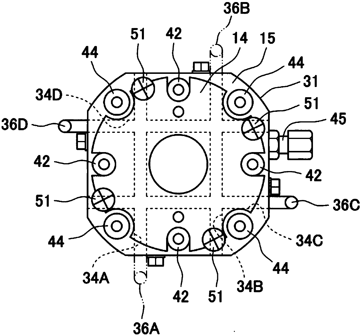 Heater built-in valve