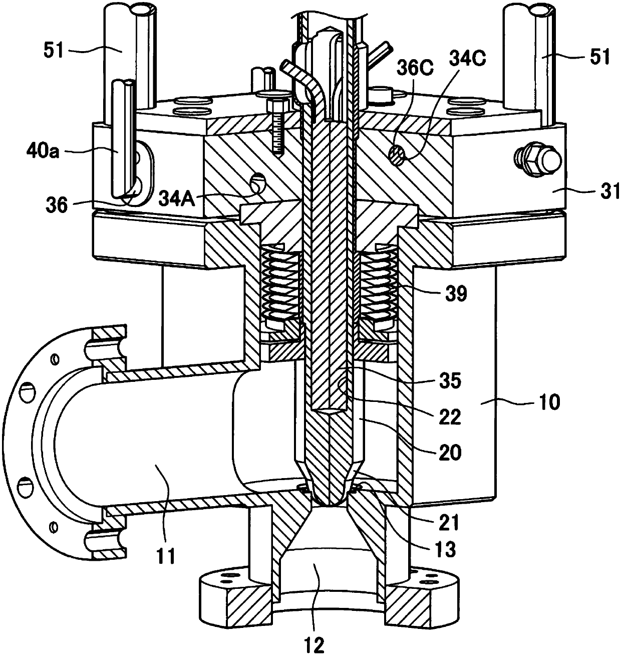 Heater built-in valve