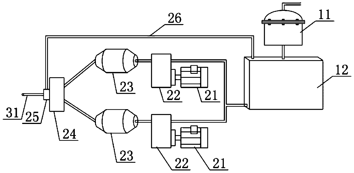 Water jet auxiliary rock breaking system and method carried on TBM