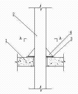 Slideable annular tray bracket mounting structure of large-diameter stand pipe