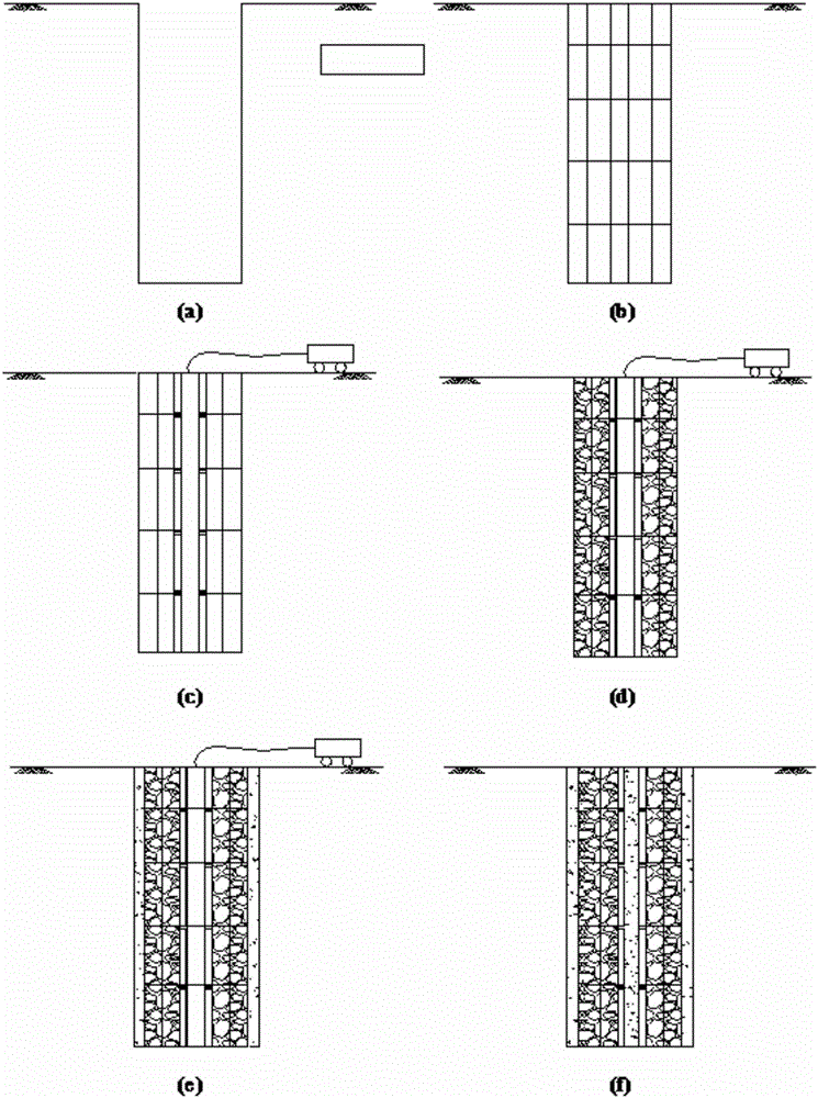 Construction method of coral sand foundation expanding cement mortar injection pile