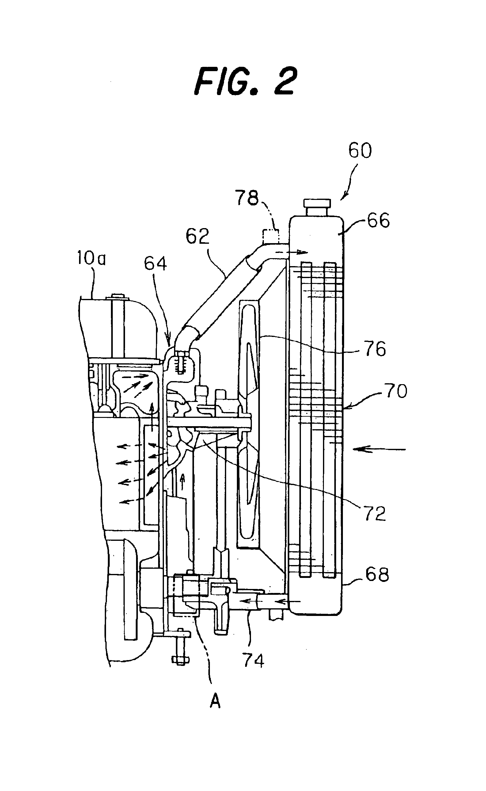Malfunction detecting system of engine cooling apparatus
