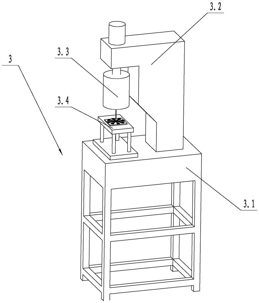 Production equipment for shortening production cycle of small injection molded part
